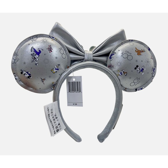 Disney 2023 Loungefly 100 Years Minnie Mouse Ears Headband Mickey Pluto Goofy - Picture 2 of 4